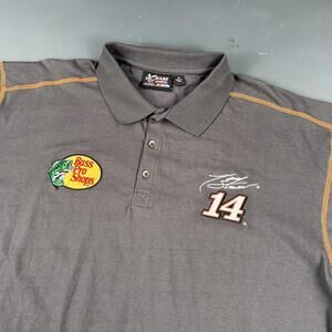 Tony Stewart x Bass Pro Shops Polo Shirt Mens XL Gray Chase Authentics NWT